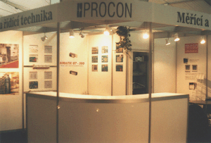 Stnek firmy PROCON s.r.o. na vstav AMPER 98